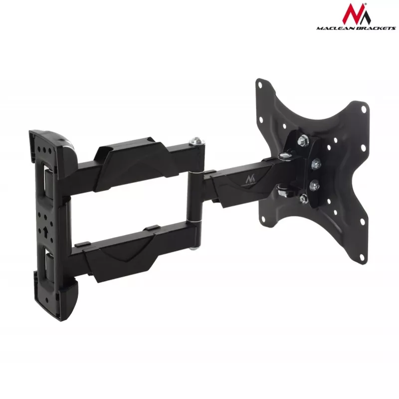 Suporte de parede para TV MACLEAN MC-742 para 42 polegadas (106,7 cm), inclinável -12°/+12°, VESA 75x75–200x200, carga máx. 30 kg, preto