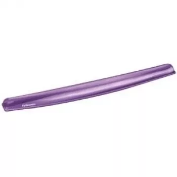 Almofada de apoio de pulso Fellowes Gel Crystal para teclado - violeta (91437)