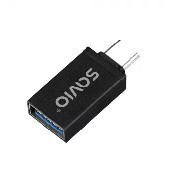 Adaptador de cabo de vídeo Savio AK-80 0m USB Type-A USB Type-C preto