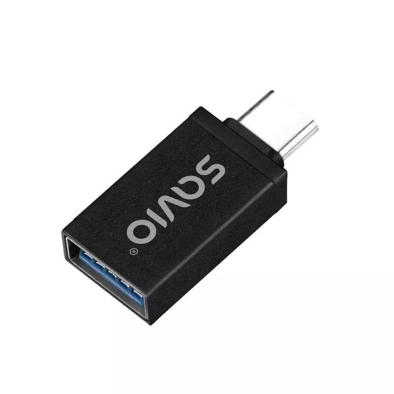 Adaptador de cabo de vídeo Savio AK-80 0m USB Type-A USB Type-C preto