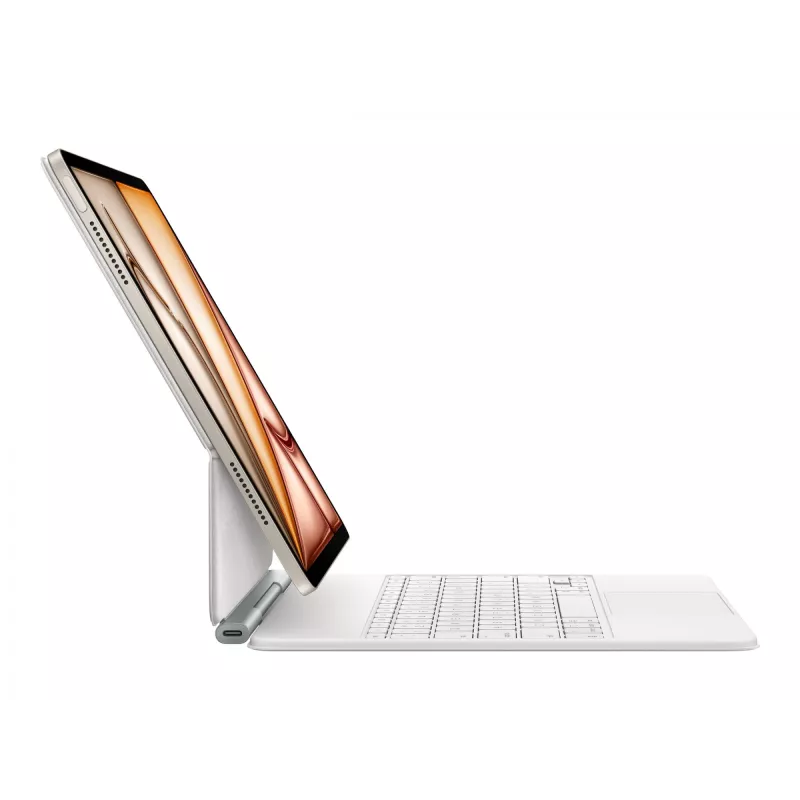 Teclado Apple Magic QWERTY inglês branco com trackpad