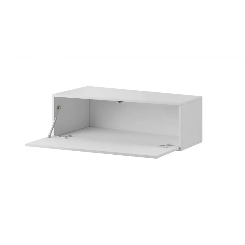 Conjunto de armários de sala Cama VIGO SLANT 7 branco/branco brilhante