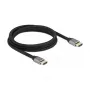 Cabo HDMI Ultra High Speed DELOCK 48 Gbit/s 8K 60Hz cinzento 2 m certificado