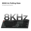 Teclado mecânico Keychron V6 Ultra 8K – Full-Size 100% QWERTY, Bluetooth, RGB, preto