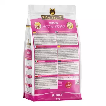 WOLFSBLUT VetLine Hipoalergénico Cavalo com Batata-doce - Alimento seco para cães - 2kg
