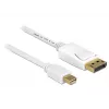 Cabo DisplayPort DeLOCK 83484 Mini DisplayPort 5 m branco