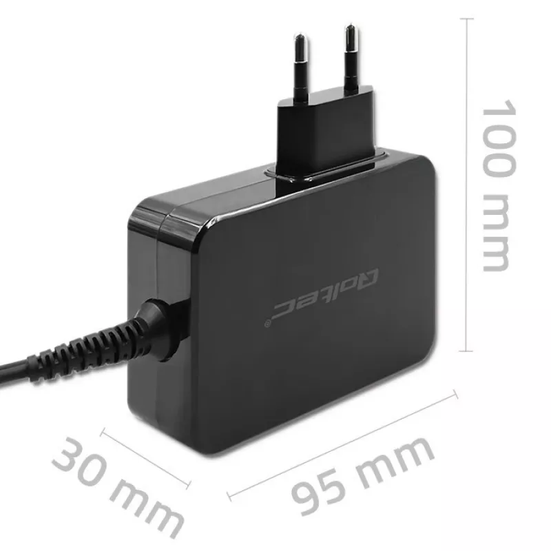 Fonte de alimentação GaN QOLTEC 52387 90W 1x USB‑C 5–20V