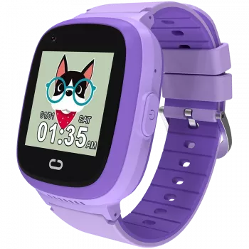 Relógio infantil CANYON Sunny KW-48 vídeo 4G GPS jogos e música Violeta