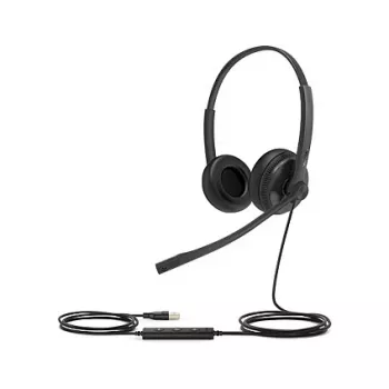 Yealink UH34 SE Lite Dual Teams Headset com fios, arco de cabeça, escritório/call center, USB Type-C, preto