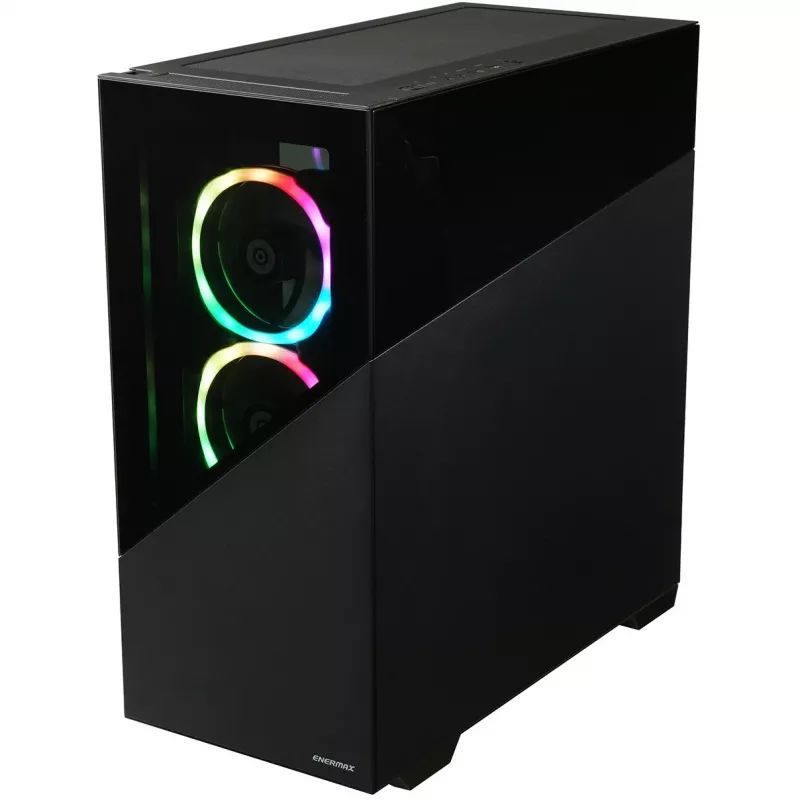Enermax K8 - Torre Midi - PC - Preto - ATX - micro ATX - Mini-ITX - SPCC - Vidro Temperado - Gaming (ECA-EK8-BB-ARGB)