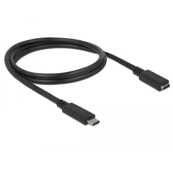 Cabo USB DeLOCK 85533 USB 3.2 Gen 1 1m USB C preto