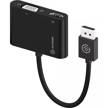 ALOGIC DP-VGHD4K-ADP Adaptador de cabo de vídeo DisplayPort HDMI + VGA (D-Sub) preto (DP-VGHD4K-ADP)