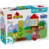 Lego 10431 Duplo Peppa Pig conjunto de brincar jardim e casa na árvore