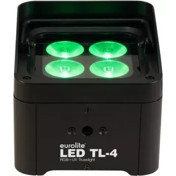 Luz de lavagem LED EUROLITE TL-4 QCL RGB+UV — LEDs RGB+UV 4-em-1 para iluminação de palco e eventos