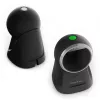 Leitor de códigos de barras de mesa Qoltec para códigos 1D e 2D, leitor de QR, preto