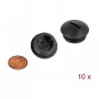 Tampa de fecho para tubo preto nylon DeLOCK 60231