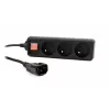 Proteção contra sobretensão Gembird EG-PSU3F-01 preto 3 tomadas AC 230 V 0,6 m
