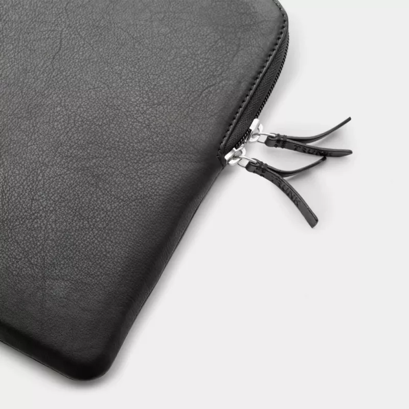 Mala de couro para MacBook Pro 16 - preta