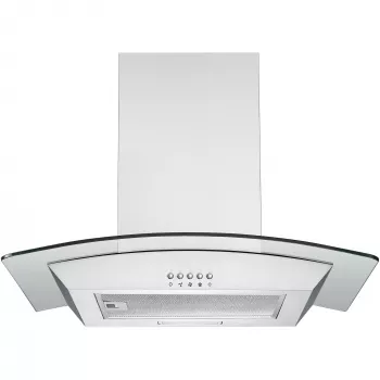 Exaustor de parede Respekta Nova – aço inoxidável, extração 307 m³/h, ligação 150 mm, controlo por botões