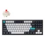 Teclado mecânico Keychron Q3 MAX com Gateron Jupiter Red Switches, preto, layout US