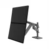Ergotron LX Pro - conjunto de montagem (braço duplo) - para 2 ecrãs LCD - montagem em placa perfurada - alumínio - cinzento-escuro - tamanho do ecrã: até 61 cm (até 24 polegadas)