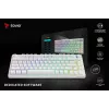 Teclado mecânico sem fios SAVIO PHENIX WHITE, Gateron Red Pro, ABS