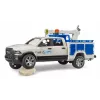 Carro Dodge RAM 2500 serviço com luz rotativa e grua BRUDER 02509