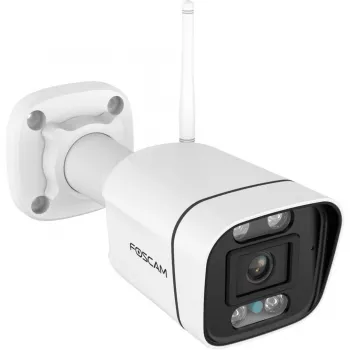 Câmara de vigilância Wi-Fi Foscam V8P Branco 8MP (3840x2160), Wi-Fi dual-band, projetor integrado e sirene de alarme (V8P-W)