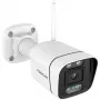 Câmara de vigilância Wi-Fi Foscam V8P Branco 8MP (3840x2160), Wi-Fi dual-band, projetor integrado e sirene de alarme (V8P-W)