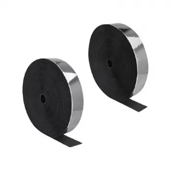 Fita de velcro heavy-duty DeLOCK autoadesiva 25 m x 50 mm preta