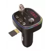 Transmissor FM VAKOSS TC-B439K Bluetooth USB, 87,5–108 MHz, reprodução microSD/USB, saída 5V/3,1A, indicador RGB