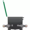 Conector para sistema de aspersão 25 mm > 1, conector preto/cinzento
