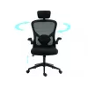 Cadeira gaming Sandberg ErgoFusion Basic assento acolchoado encosto em malha preto