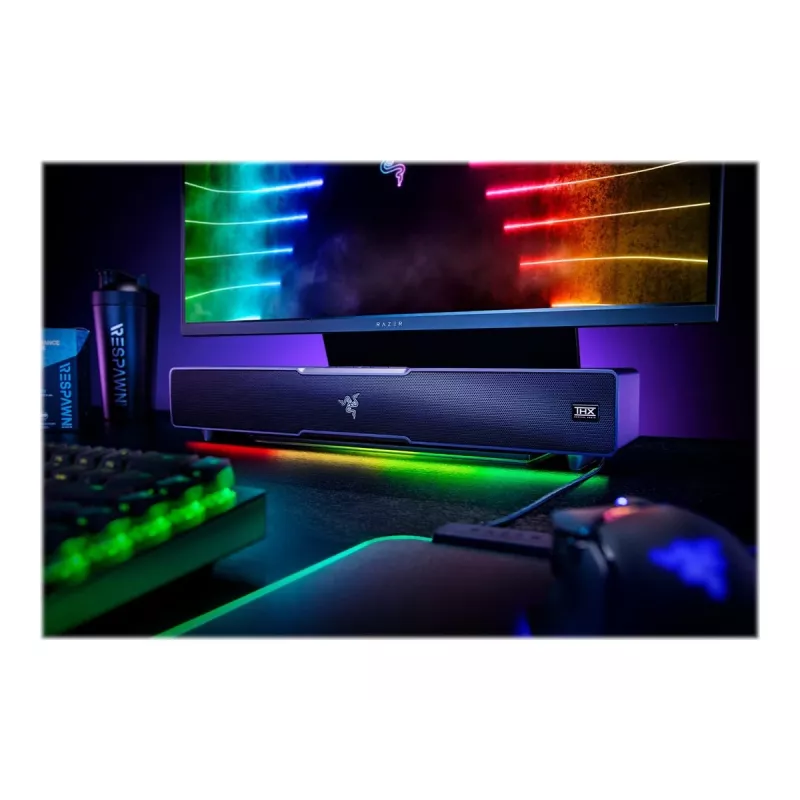 Soundbar Razer Leviathan V2 preta 65 W