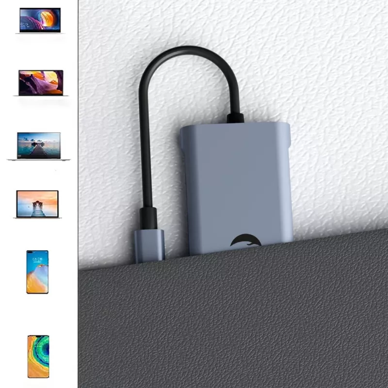 Adaptador USB-C 11-em-1 Hawk HW-HUB1101 — hub multiporta com 11 ligações
