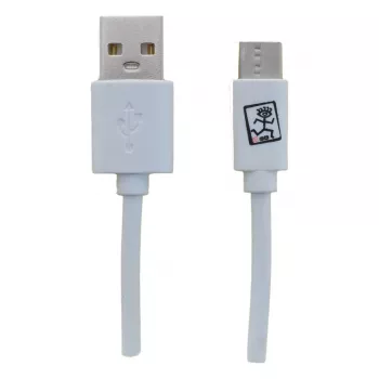 Cabo USB 2GO 795925 1m Micro-USB B USB C USB 3.2 Gen 1 Branco