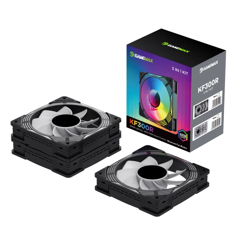 Gamemax | Ventoinha de caixa | KF300R BK | Preto