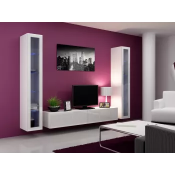 Suporte de TV Cama VIGO '180' 30/180/40 branco/branco brilhante