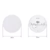 Plafonier Tellur Tellur WiFi LED 24W redondo — plafonier LED inteligente, 24 W, controlo Wi‑Fi, redondo