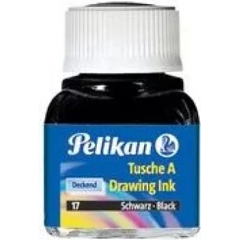 Tinta de desenho Pelikan Drawing Ink A, conteúdo: 10 ml em frasco de vidro, carmim (2) especialmente indicada para tira-linhas, pena de desenho, pincel (201517)