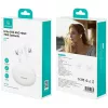 Auscultadores Bluetooth Usams TWS E02 ANC+ENC branco