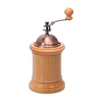 Moinho de café manual HARIO Column CM-502C – mós cónicas, madeira, capacidade 40 g, recipiente de saída integrado