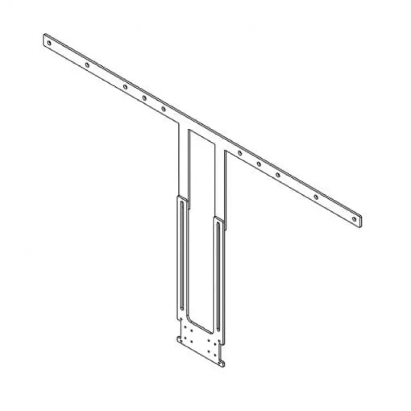 Kit de montagem Hagor 2287 preto para ecrãs de 75-86 polegadas