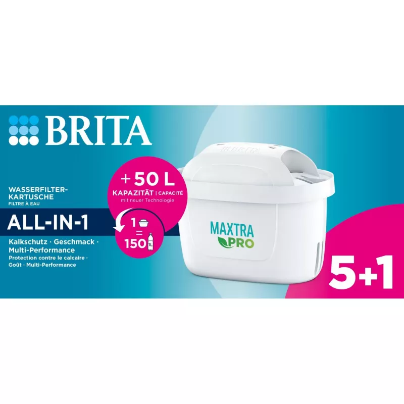 Filtro de água de mesa BRITA Maxtra Pro cartucho de filtro pack 5+1