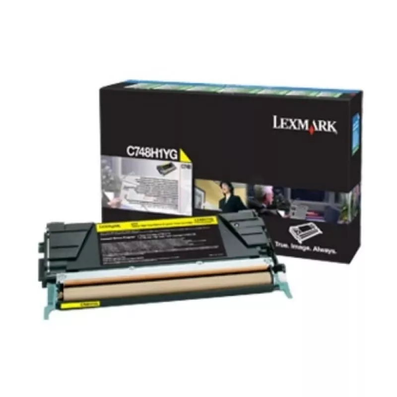 Cartucho de toner Lexmark C748 amarelo 10K páginas