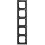 Busch-Jaeger Busch-balance SI 1725-915 moldura de cobertura quíntupla, preto mate