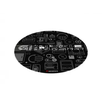 Tapete de proteção de pavimento GENESIS Tellur 300 Gear poliéster preto cinzento branco 1000 mm