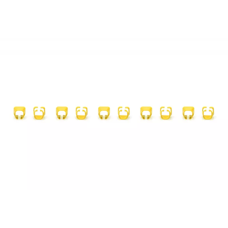 DIGITUS - Clipes de cabo com codificação de cores - para cabo de patch - amarelo (embalagem de 100) (A-CC-Y)