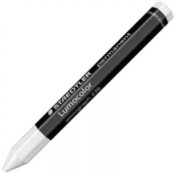 Giz de marcação STAEDTLER Lumocolor permanent omnigraph, giz universal branco, resistente à água, também para madeira molhada, - 12 unidades (236-0)