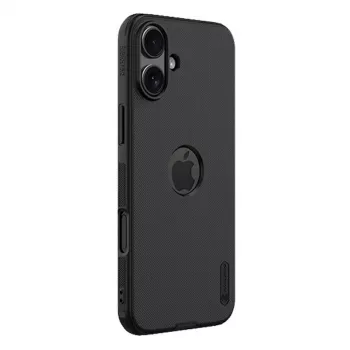 Estojo de proteção Nillkin para iPhone 16 Plus Super Frosted Pro — preto, capa rígida fina